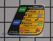 Label - Part # 1956084 Mfg Part # 940734059