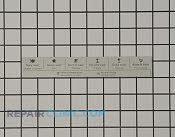 Label - Part # 1914488 Mfg Part # 8082895