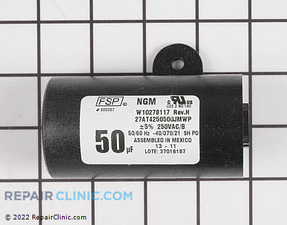 Capacitor W10278117 Main Product View