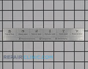 Label - Part # 1194528 Mfg Part # 8078192