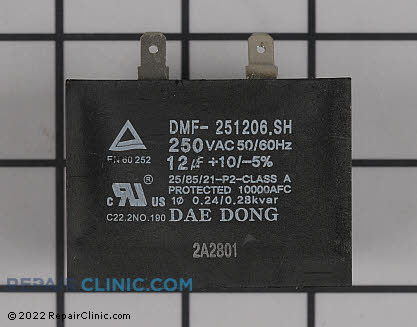 Run Capacitor 2301-001837 Main Product View