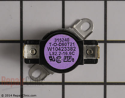 High Limit Thermostat W10423382 Main Product View