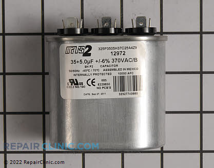 Dual Run Capacitor 12972 Main Product View