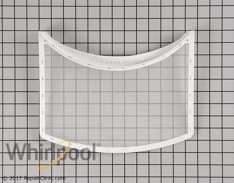 Dryer slide in lint filter - Item Number WP33001003