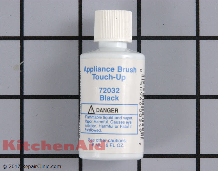 Black appliance touch-up paint - Item Number 72032