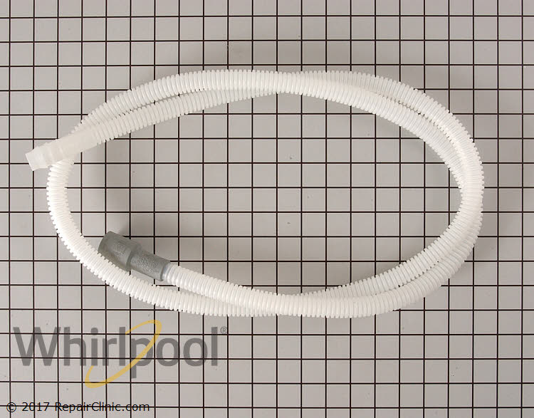 Whirlpool 8269144A Dishwasher Drain Hose Extension White 