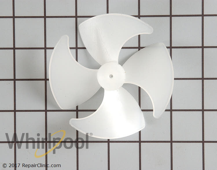 Fan blade for evaporator fan motor