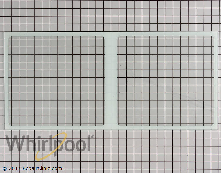WPW10568041 WP67006878  Whirlpool Refrigerator Crisper Cover Frame w/Glass;S1-2d 