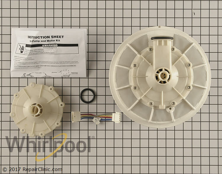 Whirlpool W10428773 Pump /& Motor