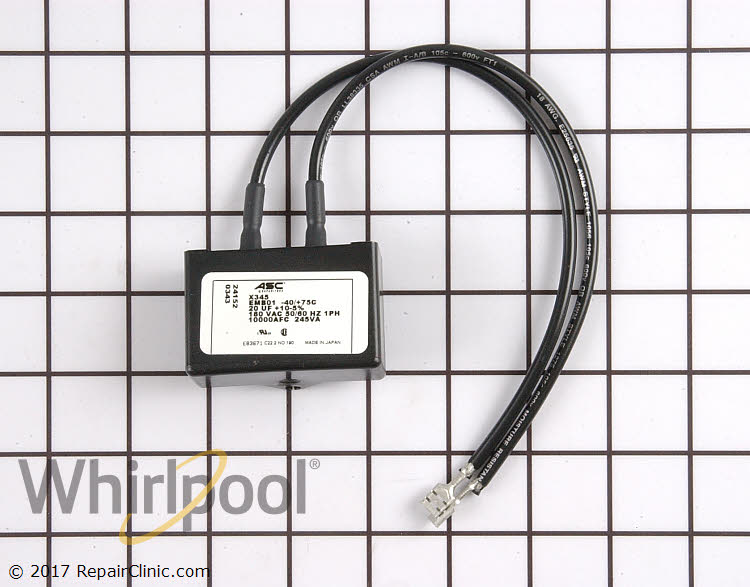 Whirlpool Roper Kenmore KitchenAid Refrigerator Capacitor 15 UF 370 VAC 482956 