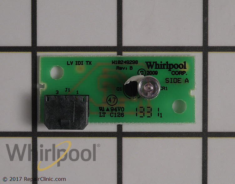 W10870822 WHIRLPOOL REFRIGERATOR ICE LEVEL EMITTER CONTROL BOARD 