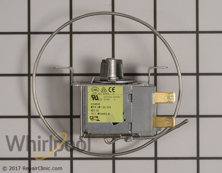 2221666 2225460 Details about   Whirlpool Kenmore Refrigerator Thermostat WP2204605 2204605 