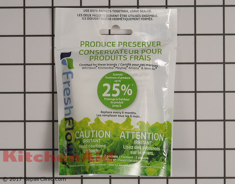 FreshFlow Produce Preserver refill - Item Number W10346771A