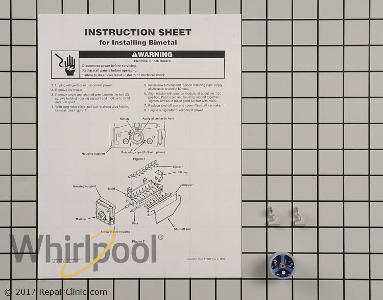 Genuine OEM FSP Whirlpool Kenmore Ice Maker Thermostat 627985 WP627985 