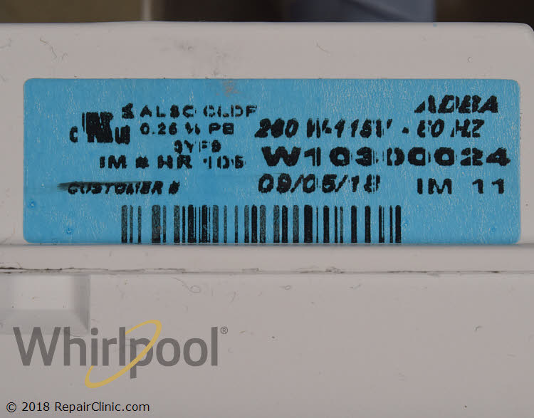 whirlpool w10882923 ice maker