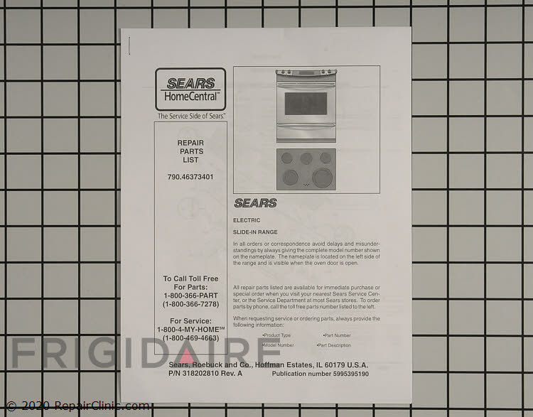 sears frigidaire parts