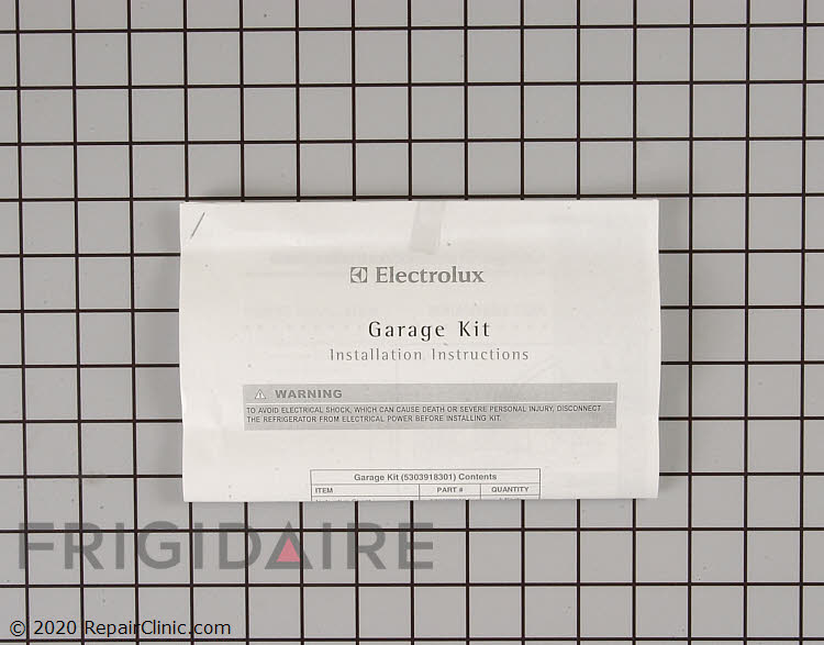 How to install a garage refrigerator kit Frigidaire 