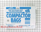 NEW 180 Pack Whirlpool 18 Inch White Plastic Trash Compactor Bags W10165296BU 
