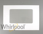 Whirlpool Kenmore stove oven range outer white door glass wp8053834 OEM