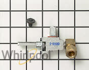 Genuine OEM Whirlpool range surface burner valve  w/bracket part# W10279614 