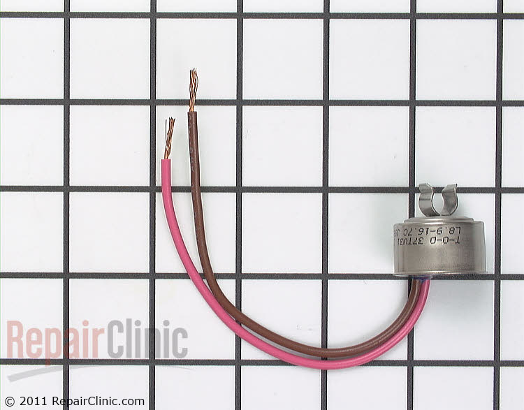 Refrigerator defrost thermostat, clip-on WP4387503