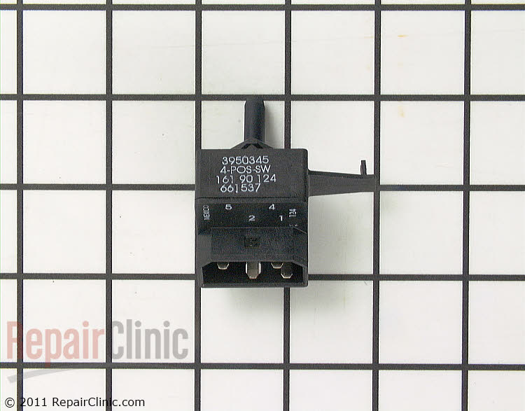 KENMORE MAYTAG WHIRLPOOL Washer 4 Position Temperature Switch 3950345 W10168263 