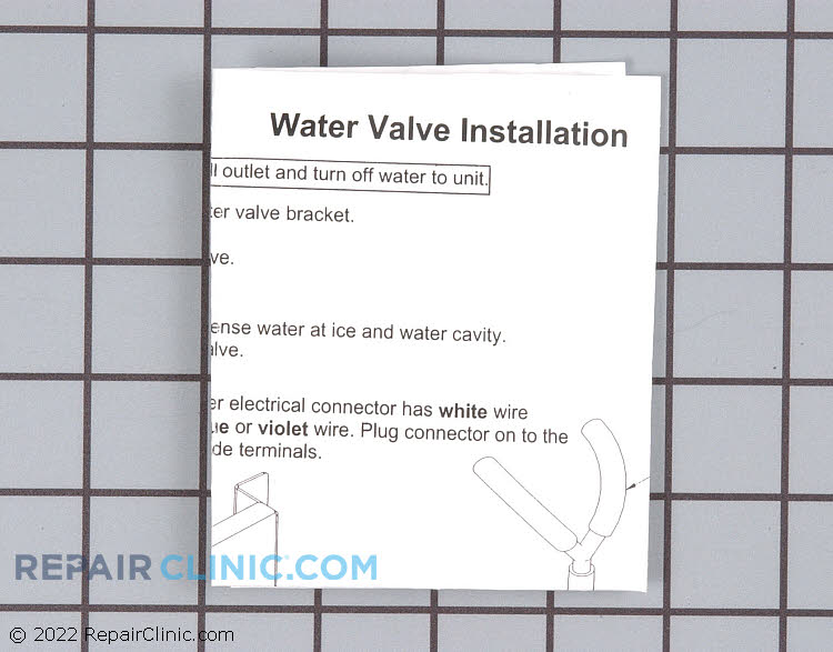 Refrigerator Water Inlet Valve WP12544001 Fast Shipping Repair Clinic