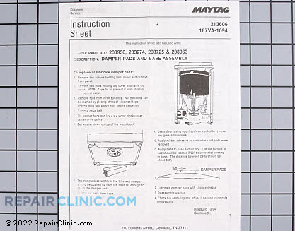 Snubber Pad 203956 Alternate Product View