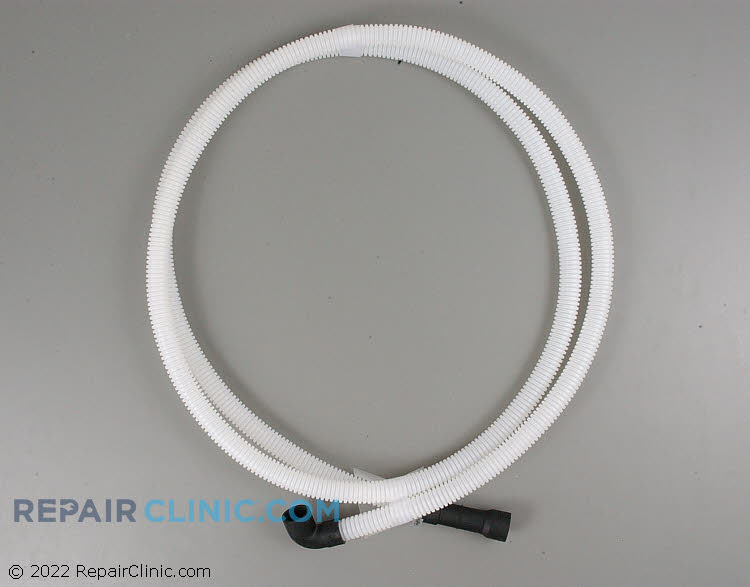 Dishwasher drain hose assembly, 122 inches (10 foot) long, fits 1", 3/4" & 5/8" outlet.
