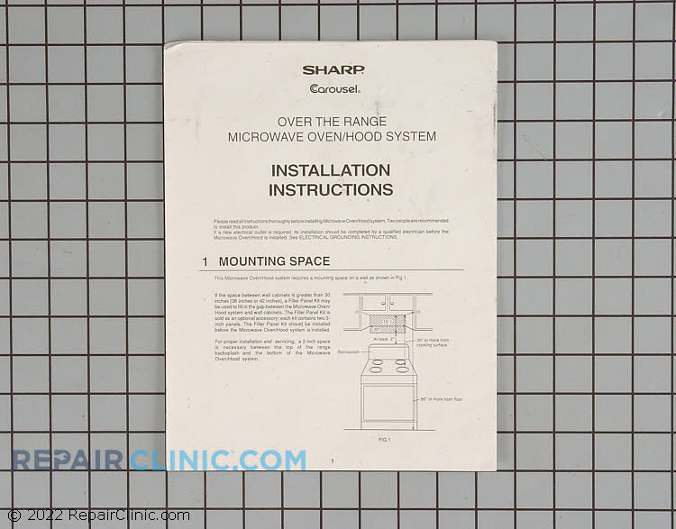 TINSEB141MRR0 Installation Instructions