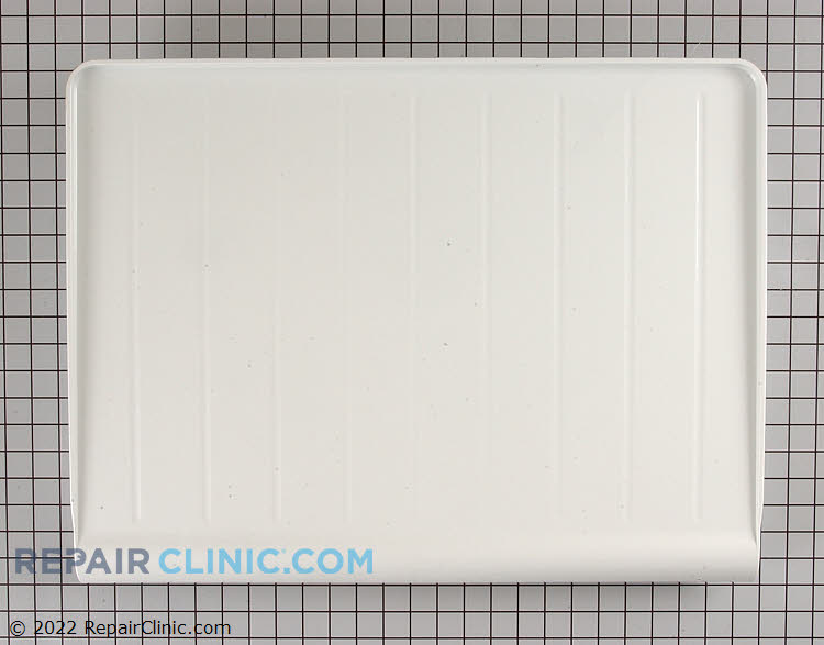 Refrigerator crisper drawer cover. Measures approximately 25" x 19 1/2"