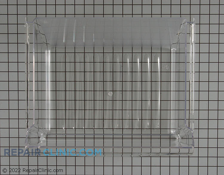 Crisper drawer. (Measures 12.84" depth x 15.21 width x 6.93 height)  *Part has been updated from the original drawer a new crisper cover may need to be purchased for the drawers to work. See Related Items below.