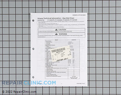 Tech Sheet RT2510002 Alternate Product View
