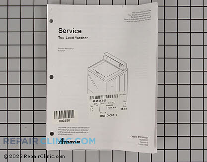Repair Manual RS3100007 Alternate Product View