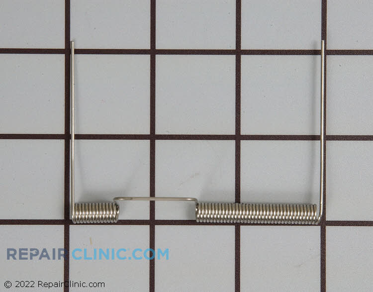 Torsion spring for ice chute door