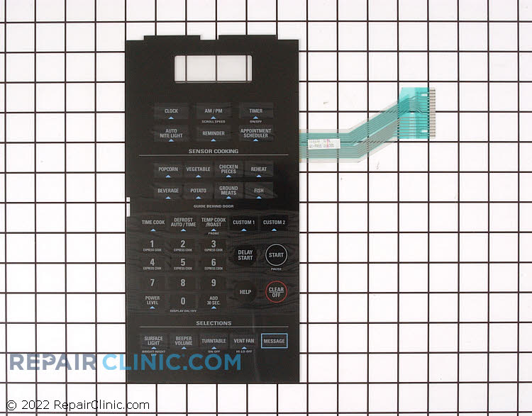 Microwave Touchpad WB27X10265 Fast Shipping Repair Clinic