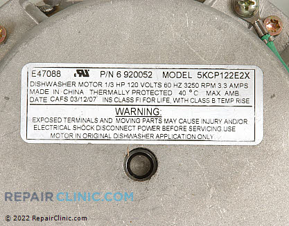 Circulation Pump Motor 5304471792 Alternate Product View