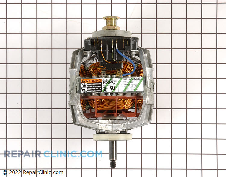 Genuine OEM Speed Queen Dryer Motor – D511629P – New Original Part - View #2