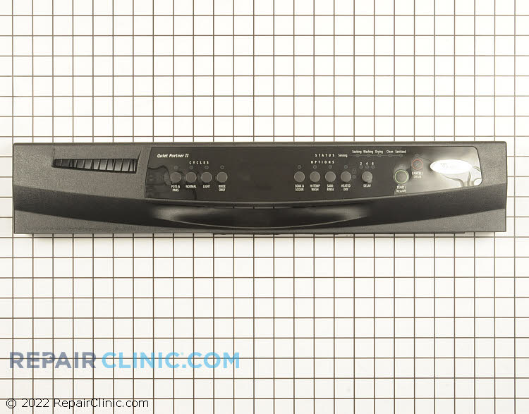 Control Panel Quiet Partner Dishwasher Whirlpool Dishwasher