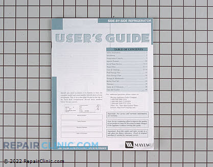 Owner's Manual 61005032 Alternate Product View