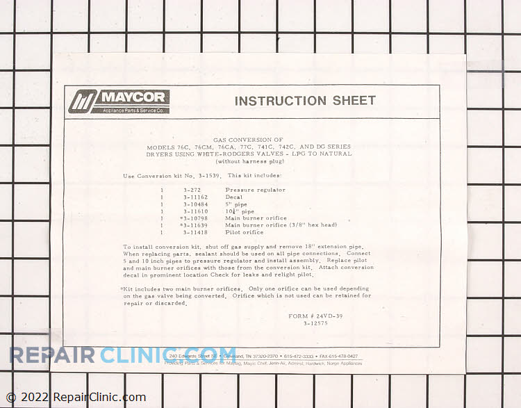 Live Natural Gas Repair Kit Live Natural Gas Repair Kit