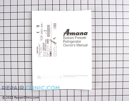 Owner's Manual 10937015 Alternate Product View