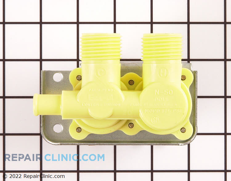 Owigift Washer Water Inlet Valve Replaces Kenmore Elite Top Load, Stainless Steel Globe Valve, 2 Ports, 1/2 In NPT Inlet, Plastic Body