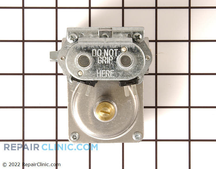 Dryer gas valve assembly with solenoids & natural gas orifice.