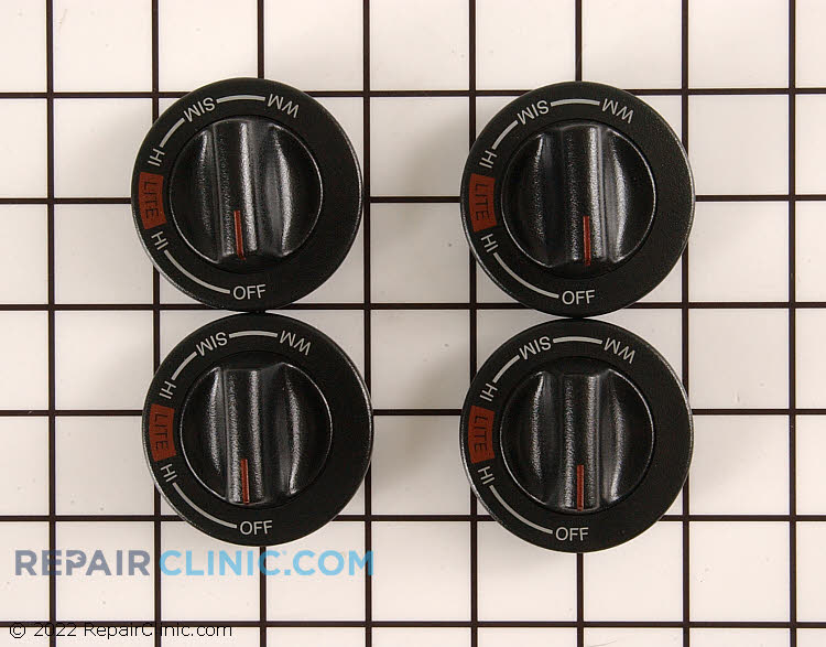 Range/Stove/Oven Control Knob Kit 12500061 Fast Shipping Repair Clinic