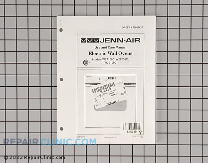 Owner's Manual 71002425 Alternate Product View