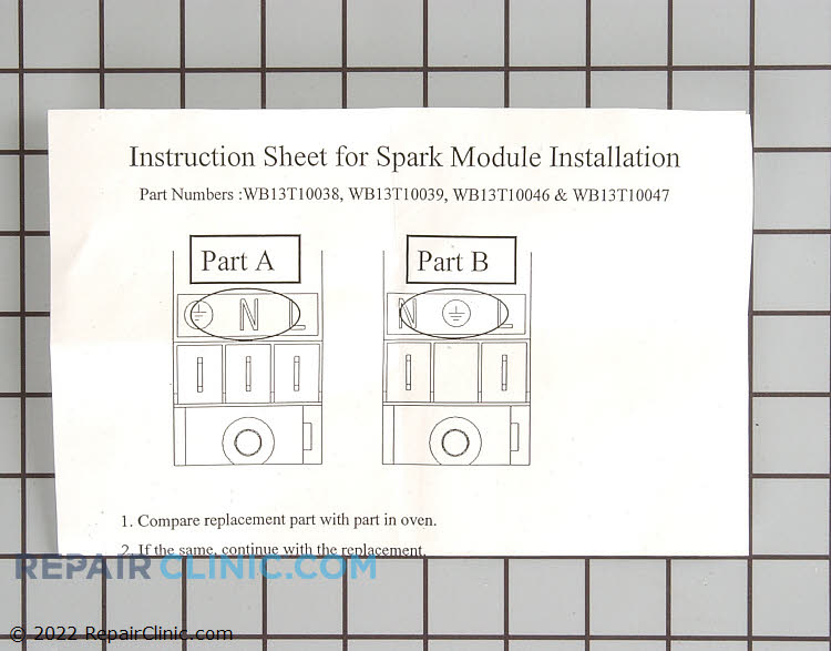 Range/Stove/Oven Spark Module WB13X32509 Fast Shipping Repair Clinic
