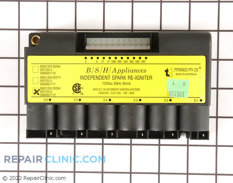 Range/Stove/Oven Spark Module 00189010 Fast Shipping Repair Clinic