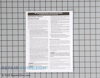 Owner's Manual 316259327 Alternate Product View