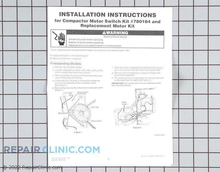 Drive Motor WC36X5062 Alternate Product View